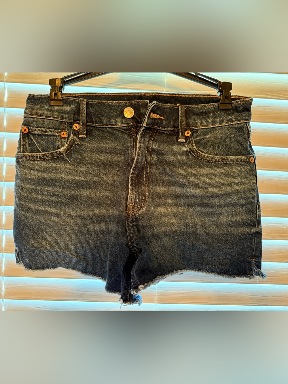 American Eagle Outfitters Women’s Dark Blue Denim Shorts